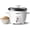 White, variant on COMFEE' Rice Cooker, 6-Cup Cooked, Removable Non-Stick Bowl, for Soups, Stews, Grains & Oatmeal, One Touch, Black
