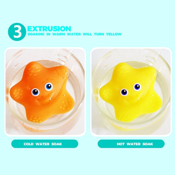 6 Pcs Jouets de Bain Aquatiques pour Bébé Animaux Marins Enfants Fournitures de Douche