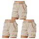 thumbnail image 1 of Qarigey Pantalones cargo Pantalones cortos de bolsillo Cintura suelta Pantalones de verano Deportes casuales Type4 NO4, 1 of 6