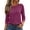 Purple, variant on Stralyhd Women's Soft Casual Long Sleeve Tops Basic Crew Neck T Shirts Tee for Fall Workout Business Wear Hot Pink L
