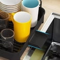 thumbnail image 2 of Dish Drying Rack -Multifunctional Dish Rack, Rustproof Kitchen Dish Drying Rack with Drainboard & Utensil Holder, 2-Tier Dish Drying Rack with a Large Capacity for Kitchen Counter (Black), 2 of 5