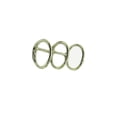thumbnail image 1 of Bearachild 1 Juego de anillos para libros, Metal suelto con buena resistencia, plata, tres círculos consecutivos, Kit DIY, accesorios de papelería para Artesanía 30 mm Bearachild HA059761-04, 1 of 6
