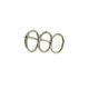 thumbnail image 2 of Bewildely 1 Juego de anillos para libros, Metal suelto con buena resistencia, plata, tres círculos consecutivos, Kit DIY, accesorios de papelería para Artesanía 25 mm Bewildely HA059761-03, 2 of 6