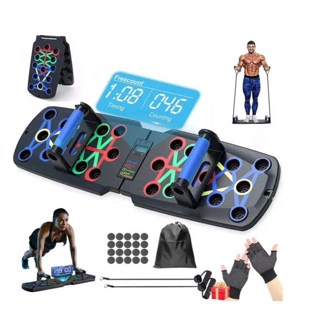 Barra para flexiones OEM Barras Portátil Board Fitness T2287 color Negro