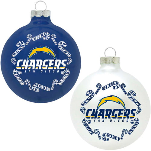 Glass Helmet Ornament San Diego Chargers 