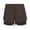 Z2-Brown, variant on YUEHUA Women's Running Shorts with Liner 3'' Zipper Pockets Elastic Workout Athletic Gym Yoga Shorts