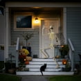 thumbnail image 4 of 74" Franken Skeleton, Lifesize Halloween Posable Skeleton for Outside, 4 of 7