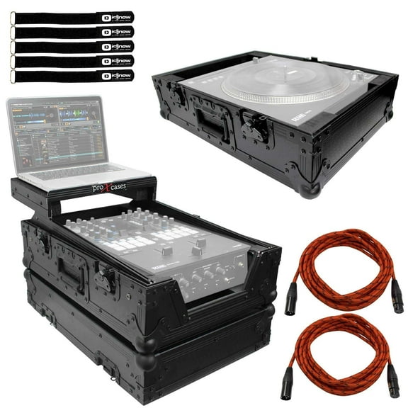 ProX Seventy Two 72 Mixer w Twelve 12 Flight Case Black Package