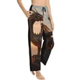 thumbnail image 6 of Salouo Sky Sunset Bronze Dragon Print Women's Pajama Pants Casual Loose Sweatpants PJs Flowy Pants Drawstring Palazzo for Women Wide Leg Pants Lounge Pajama -Medium, 6 of 8