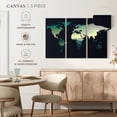 thumbnail image 5 of Elephant Stock Canyon World Map Wall Art - Horizontal Multi Panel Canvas - Living Room Wall Decor - Map Multi Panel - Teal And Blue Decor - 38" x 24", 5 of 8