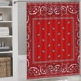 thumbnail image 2 of Bandana Pattern Shower Curtain Bathroom Curtains Waterproof Fabric Home Partition Screen Living Room, 2 of 6