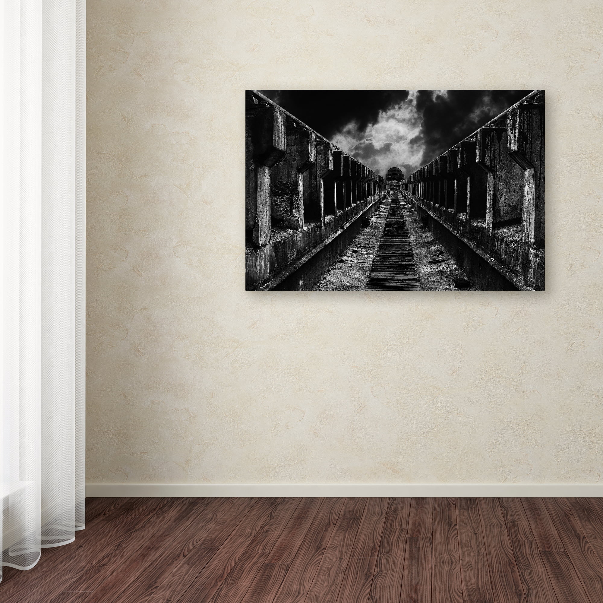 Mladjan Pajkic 'To The Train' Canvas Art