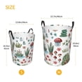 thumbnail image 5 of Xecao Frog and Forest Plants Print Laundry Hamper Basket,designed for Blanket Storage and Nursery Clothes in the Bedroom, 5 of 8