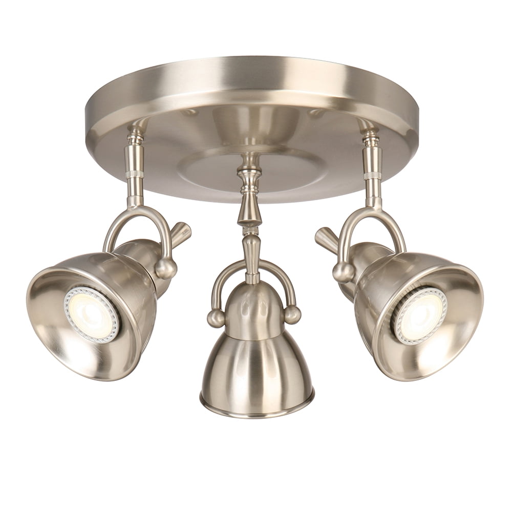 Design House 578039 Pierce 3 Light Led Directional Ceiling Satin Chrome