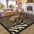 thumbnail image 4 of Animal Print Area Rug with Non-Slip Rubber Bottom, 4 of 9