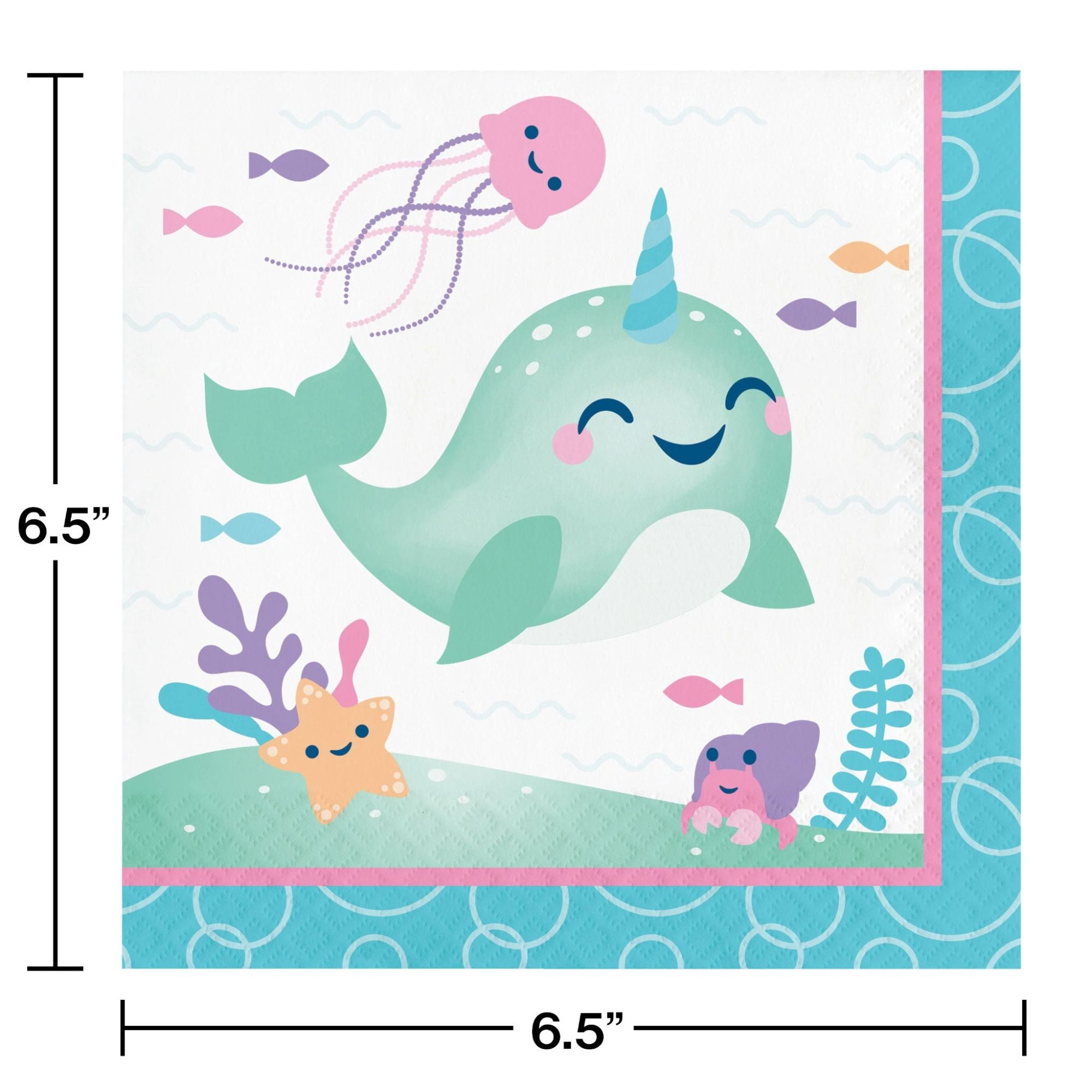 Creative Converting Narwhal Party Napkins - Thumbnail 2