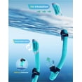 thumbnail image 2 of Set de esnórquel para adultos Kwambiri Dry-Top de Snorkeling Gear, 2 of 9