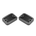 thumbnail image 3 of Front Brake Fluid Reservoir Cover, Oil Resistant Left Right 2pcs High Strength Front Brake Reservoir   For Motorcycle Black, 3 of 8