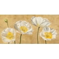 thumbnail image 2 of Luca, Villa 24x14 Black Ornate Wood Framed with Double Matting Museum Art Print Titled - Poppies on Gold, 2 of 4