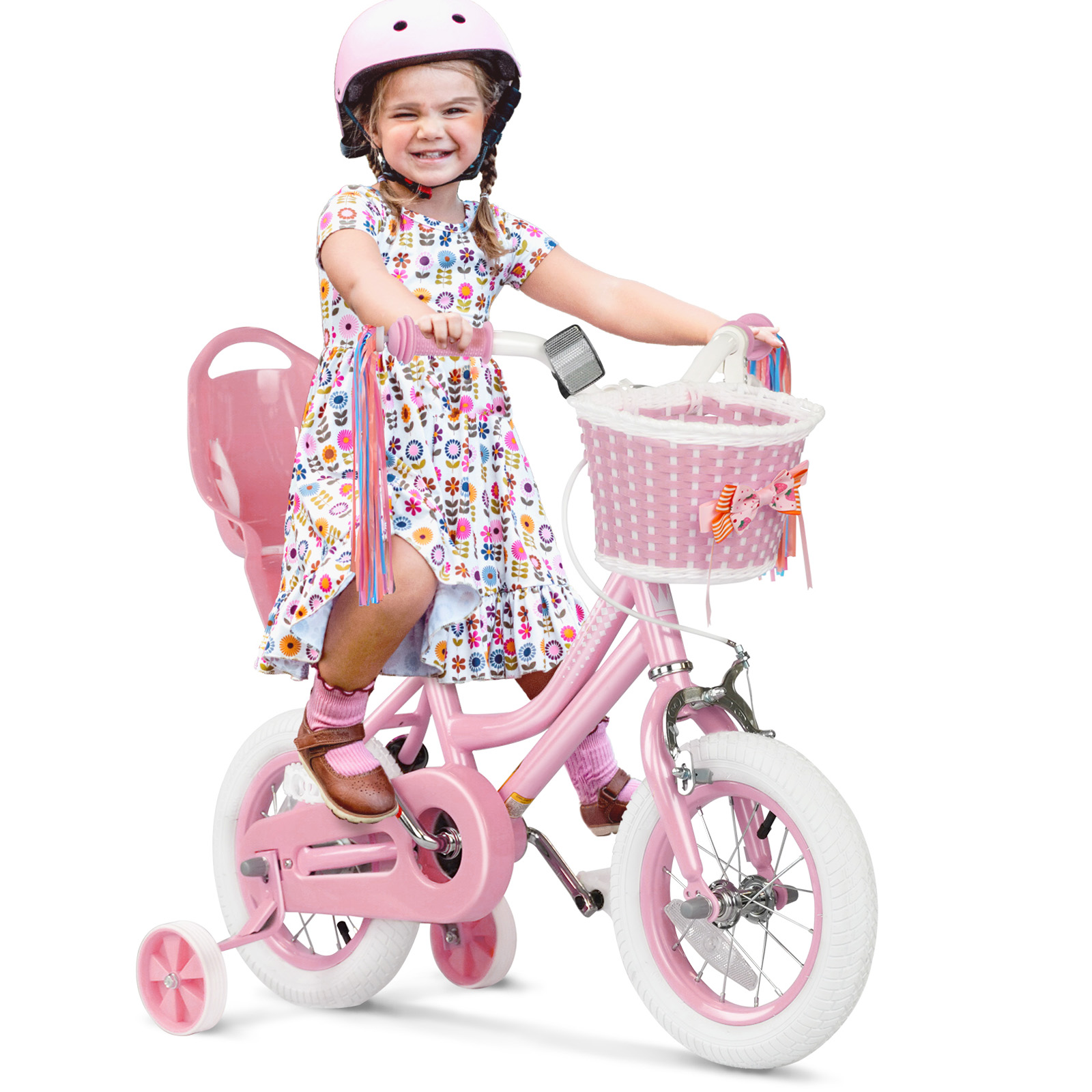 Glaf 12 Inch Girls Bike with Training Wheels and Basket photo 4