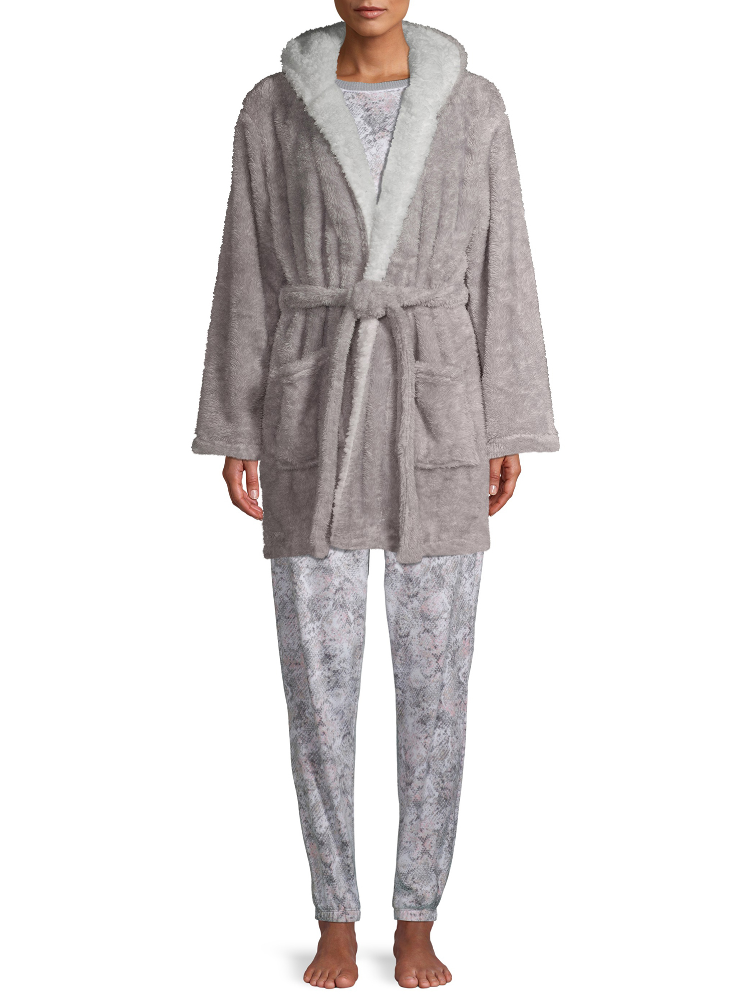 Limited Too Girls Sleepwear Plush Fleece Robe with Sherpa Shawl Trim Limited Too Girls Sleepwear Plush Fleece Robe with Sherpa Shawl Trim