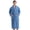 Haze Blue, variant on Men's Shawl Collar Bathrobe, Soft Long Towel Robe for Men (Navy,L/XL)