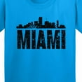 thumbnail image 4 of Inktastic Miami Skyline Grunge Youth T-Shirt, 4 of 5