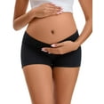 thumbnail image 3 of INNERSY Women's Cotton Boyshorts Under The Bump Pregnancy Postpartum Maternity Underwear 4 Pack(S,Black), 3 of 10