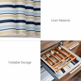thumbnail image 6 of Placemats Set of 4, Navy Blue Khaki Striped Woven Placemat, Linen Place Mats for Kitchen/Dining Tables, Farmhouse Stripes Modern Abstract Art Washable Table Mats for Party, 6 of 8