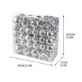 thumbnail image 2 of Gqtwoy Electroplated Christmas Tree Balls, 116 Pcs Christmas Ornaments Set, Shiny Holiday Decorations for Tree, Wreaths, and Garlands, Perfect for Home and Festive Decor, 2 of 5