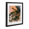 thumbnail image 2 of Stupell Industries Coastal Gathering Palms at Sunset Black Framed Print Under Glass, 16 x 16, by Susan Jill, 2 of 7