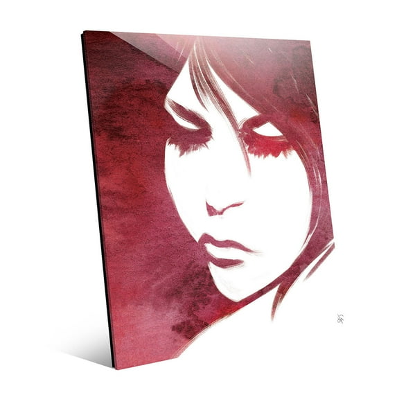 Ruby Lit Face|20" x 24" Acrylic wall art