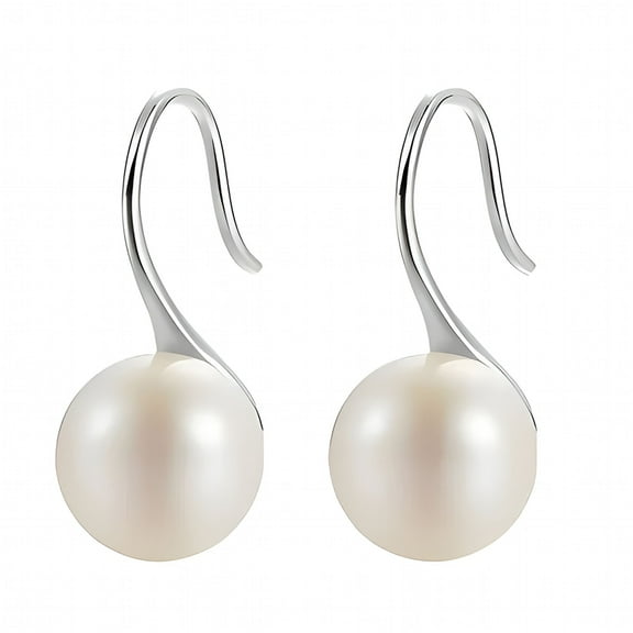 DESIGNICE 2Pcs Pearl Earrings,Jewelry for Women Stud Earrings,999 Pure Silver Material Pearl Earrings for Women