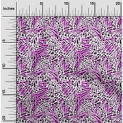 oneOone Viscose Chiffon Purple Fabric Animal Skin Dress Material Fabric Print Fabric By The Yard 42 Inch Wide-SHC