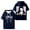 Navy, variant on DeathbyRomy 2025 Tour Hooded Tshirt Fashion Hoody Short Sleeve Casual Pullover Tee
