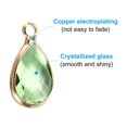 thumbnail image 3 of Uxcell Birthstone Charm Beads Pendant, 8 Pack Crystal Handmade 0.71 x 0.61" for Earrings Necklace Jewelry, Light Green, 3 of 6