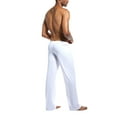 thumbnail image 5 of Carolilly Men Ice Silk Long Pants Flirty Lounge Loose-Fitting Sport Yoga Pants Pyjama Trouser, 5 of 6