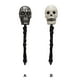 thumbnail image 4 of Wosthever Bastón de calavera para Halloween, decoración de disfraces, suministros para fiestas, bastón para caminar, accesorios de vestir exquisitos, Kits de decoración para fiestas Plata Wosthever HA068757-01, 4 of 6