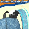 thumbnail image 5 of Paisley and Damask Blue Pattern 17" Waterproof Oxford School Backpacks for Teens, S-Shape Padded Straps, for School, Travel, Hiking, Camping, 5 of 5