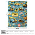 thumbnail image 4 of YANMS Construction Birthday Party Supplies Car Blanket Super Soft Toddler Blanket with Truck and Construction Signs Perfect for School Christmas Birthday Gifts, 4 of 6