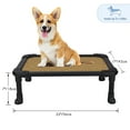 thumbnail image 3 of Veehoo Chew Proof Elevated Dog Bed - Cooling Raised Pet Cot - Rustless Aluminum Frame and Durable Textilene Mesh Fabric, Unique Designed No-Slip Feet for Indoor or Outdoor Use, 3 of 7