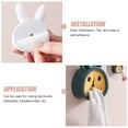 thumbnail image 4 of Miangastore Wall Mount Hand Towel Hook Rabbit Shaped Abs 6Pcs 2In, 4 of 9