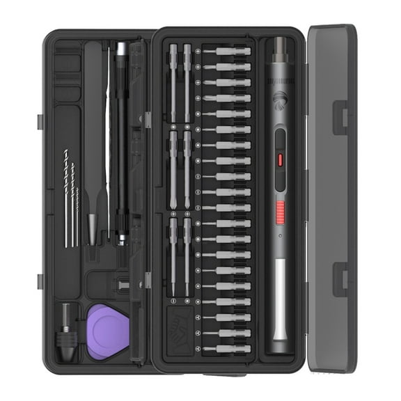 Zeiwohndc Portable Rechargeable Cordless Mini Drill Screwdriver Tools Set for Easy Use