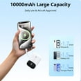 thumbnail image 4 of Yoobao Mini Power Bank 22.5W Fast Charging with LED Display, 10000mAh Portable Charger with Built-in Cables, 3 Outputs 1 Input Battery Pack Compatible with iPhone 16 15 iPad Samsung, White, 4 of 8