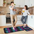 thumbnail image 2 of Coolnut Colorful Leopard Anti Fatigue Mats for Kitchen Floor,Set of 2 Non Skid Washable Waterproof Anti Kitchen Floor Mats for Kitchen Office Laundry Room Bathroom (19"x27"+19"x47") Home Decor, 2 of 7