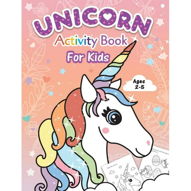 Lilalands Unicorn Activity Book for Kids Beginner to