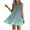 Navy, variant on Kmdttou Summer Dresses for Women 2025 Casual Non Positioning Printed Side Pleated Round Neck Dress Beach Sundress with Pockets