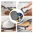 thumbnail image 6 of Lsque Geometry Dash Pattern Oven Mitts and Pot Holders, Kitchen Oven Glove High Heat Resistant 500 Degree with Non-Slip Silicone Surface-2PCS, 6 of 7
