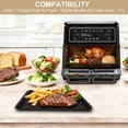 thumbnail image 2 of GCQ Rectangle Air Fryer Replacement Tray Rack, 11.8 x 9.5 Inch Food Grade Steel Grill & Baking Pan, Compatible with Oster 11Qt Dual Air Fryer Oven, Dishwasher Safe, 2 of 7