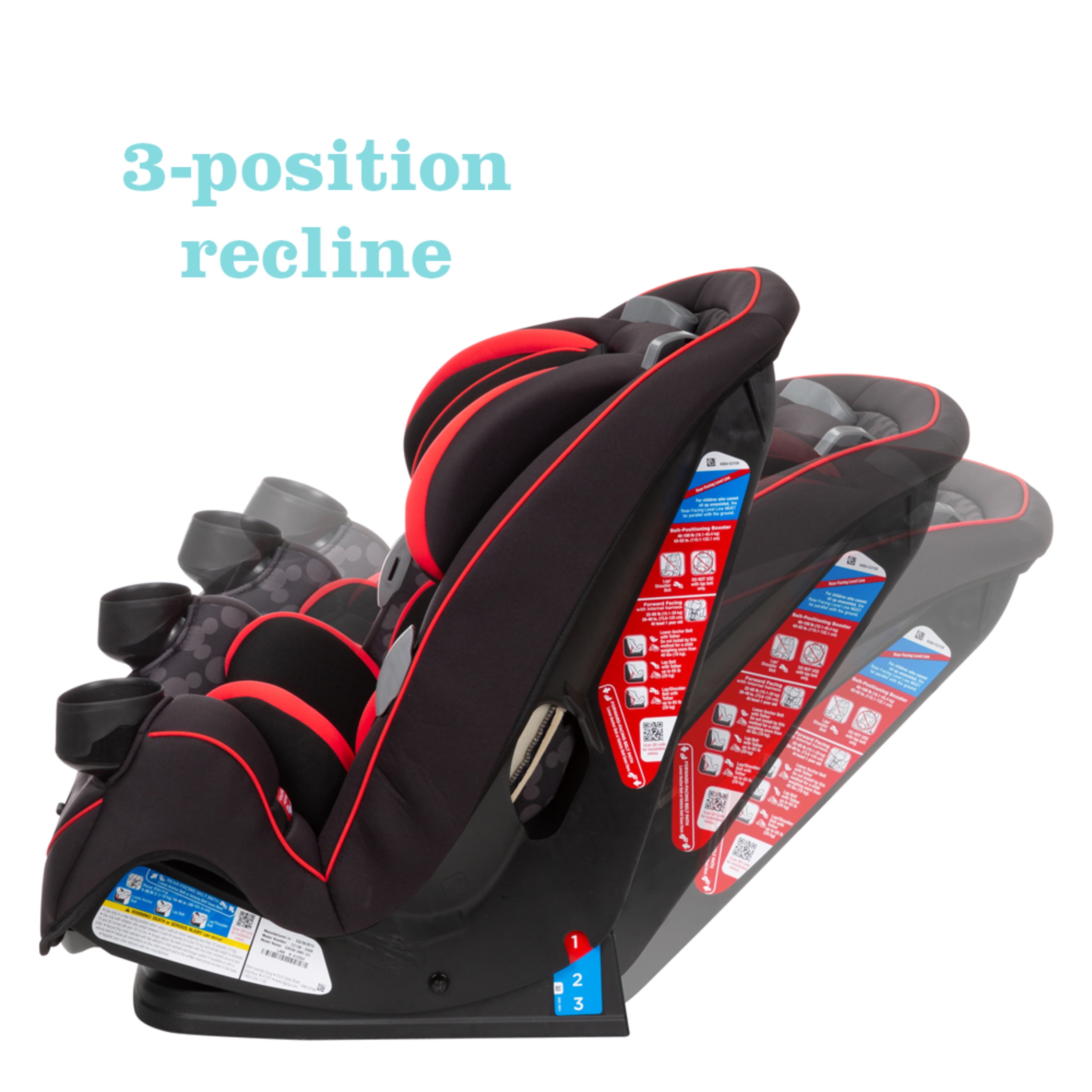 Disney Baby Grow and Go All-in-One Convertible Car Seat, Simply Mickey, Infant & Toddler, Unisex